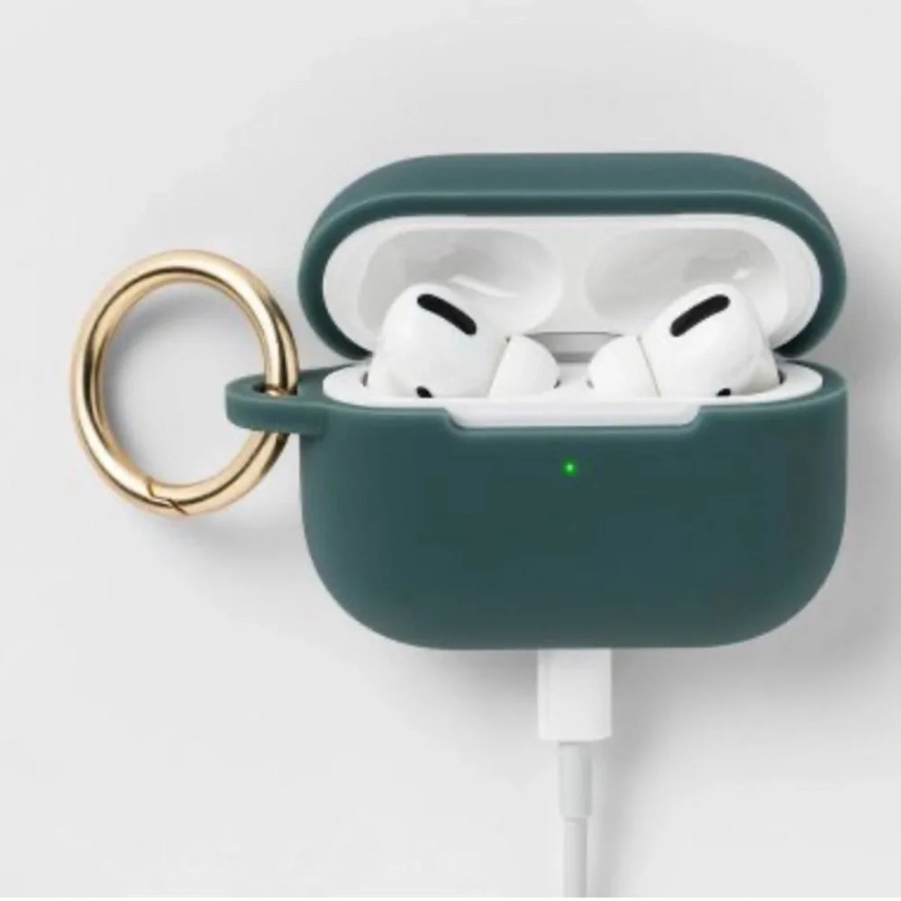 Heyday silicone earbud case cover fits AirPods Pro New bright teal